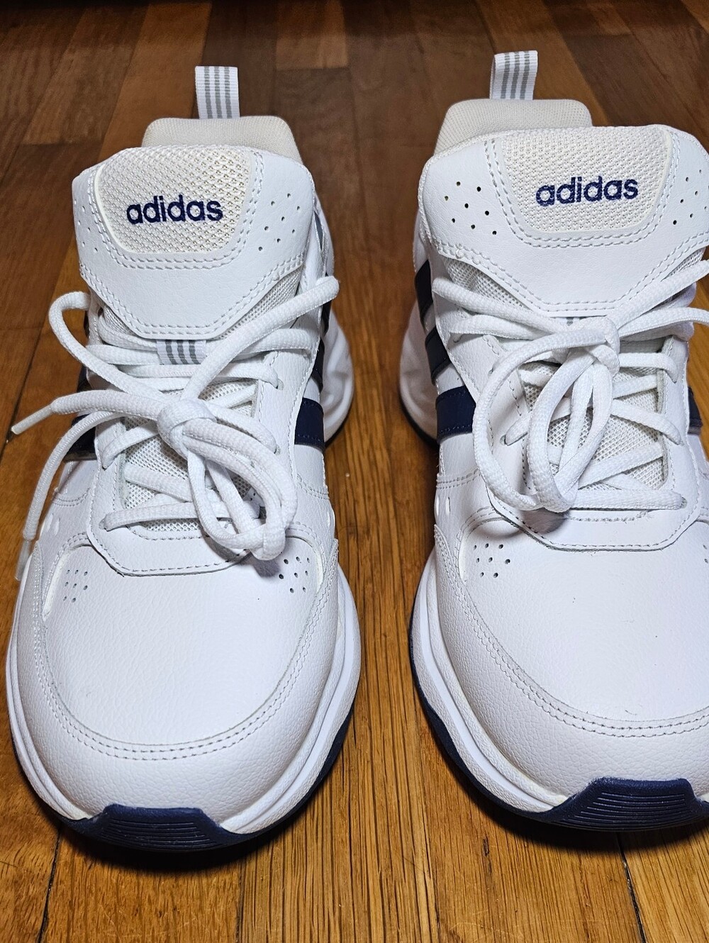 Adidas Strutter EG5142 Men's Sneakers White/Blue Size 9 NWOB